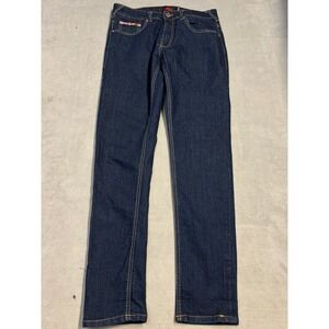 FUBU Mens Jeans 30x32 Dark Wash Straight Leg Denim Pants Y2K